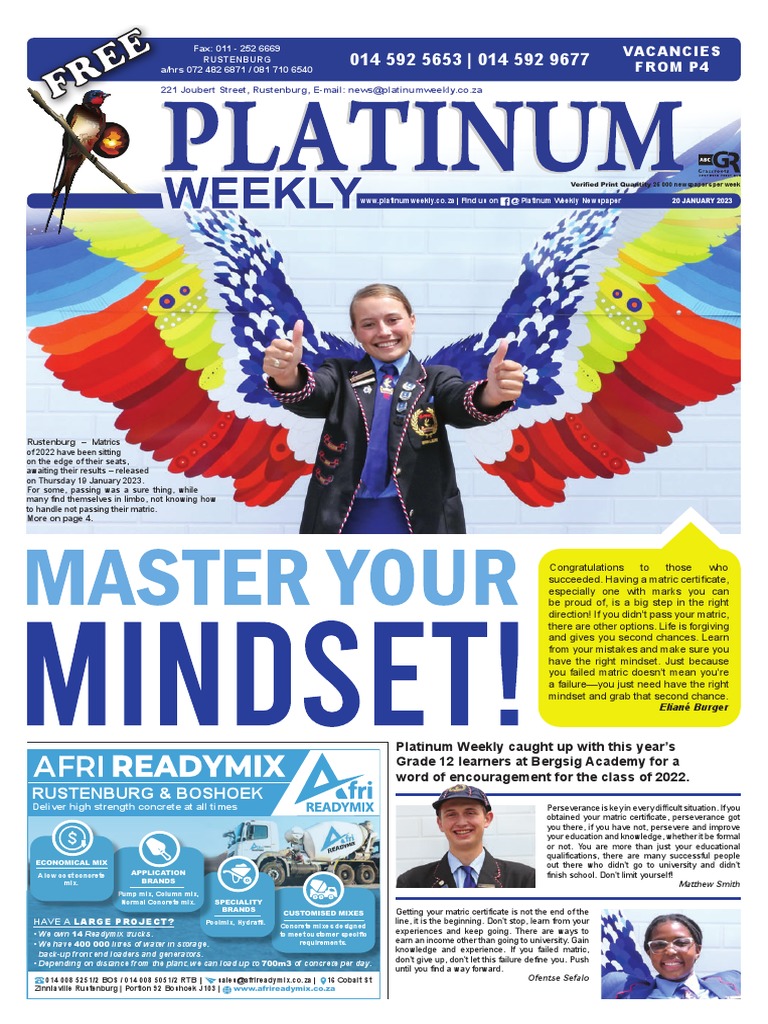 Platinum Weekly: January 20, 2023 Edition | PDF | Waste | Educational  Technology