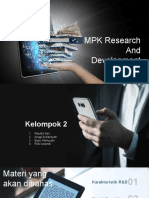 MPK R&D Karakter, Model, & Kelebihan - Kekurangan