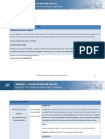 Unidad 1. Legislación en Salud.: Actividad 1. Foro. Análisis Del Marco Jurídico y Legislación