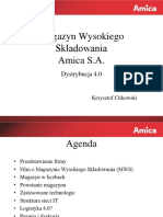 Automatyczny Magazyn - Dystrybucja 4.0 Na Przykładzie Firmy Amica