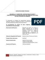 Especificaciones Técnicas - Distrital de Pesé - 9-3-2020