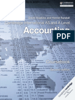 David Hopkins and Harold Randall As and A Level Accounting Coursebook
