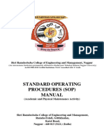 Standard Operating Procedures (Sop) Manual