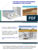16) Método de Explotación Hundimiento Por Bloques
