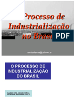 O Processo de Industrialização No Brasil