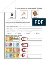 Atividade Adaptada - Sistema Monetário