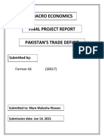 Pakistans Trade Deficit (Final Project Report)