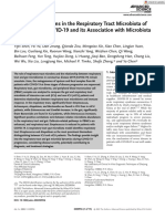 Dynamic Alterations in The Respiratory Tract Microbiota of Patients With COVID-19 and Its Association With Microbiota in The Gut