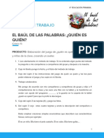 Métodos de Trabajo El Baúl de La Palabras ¿Quién Es Quién