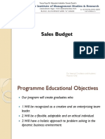 Sales Budget SDM