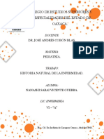 Historia Natural de La Enfermedad. Nanashi S. Vicente Guerra. 6to