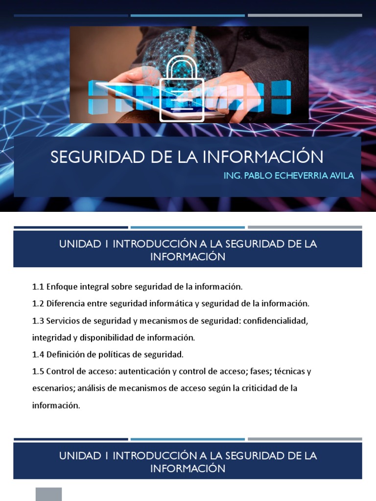 Introducción a la Seguridad de la Información | PDF | Seguridad | La ...