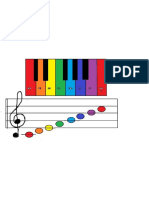 Piano de Cartulina - Música en Colores