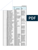 Ordenamiento de Datos en Excel