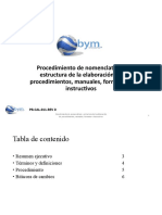 PR-CAL 011-REV 0 Procedimiento de Nomenclatura y Estructura de La Elaboración de Procedimientos, Manuales, Formatos e Instructivos