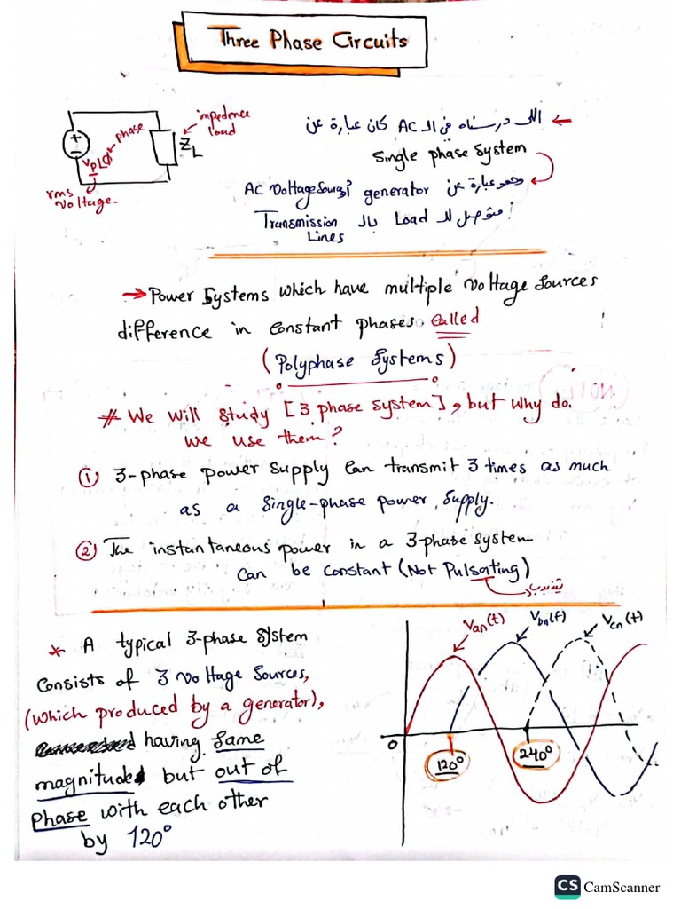 Three-Phase Circuits | PDF