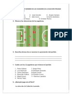 Identificar Los Nombres de Los Jugadores de La Selección Peruana