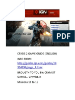 Crysis 2 Guide Missions 11 To 19