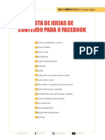 Ideias Conteudo Facebook