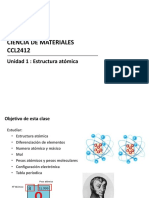 Unidad 1 - Parte 1 Estructura Atómica y Tabla Periódica - Gral