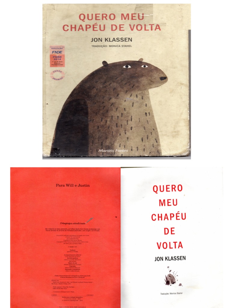 Livro Quero Meu Chapeu de Volta - Jon Klassen | PDF