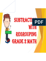 Subtraction With Regrouping