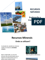 Exploração dos recursos naturais