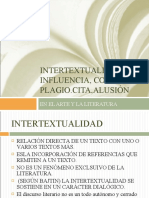 Ppt. Intertextualidad, Influencia, Copia, Plagio