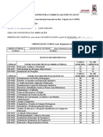 Matriz Curricular Mestrado