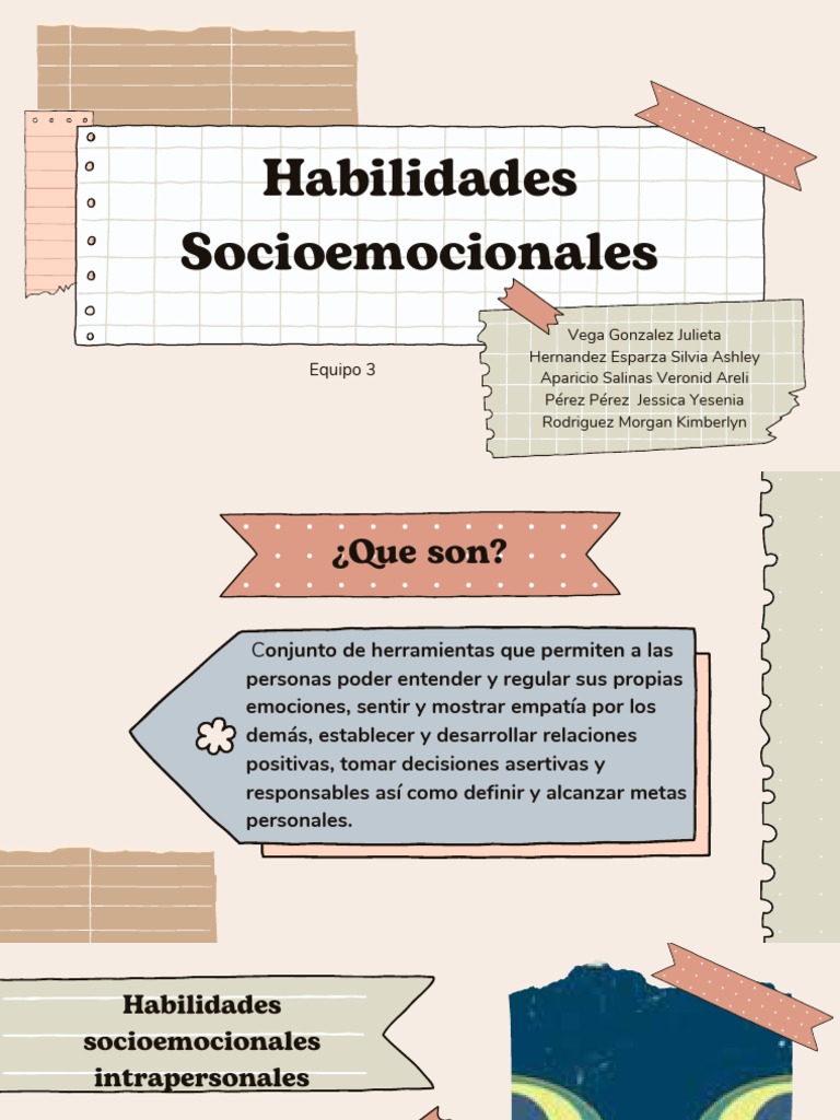 Habilidades Socioemocionales en Adolescentes | PDF | Pensamiento | Las ...