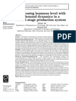 DEIF - Assessing Leanness Level With Demand Dynamics in A Multi-Stage Production System