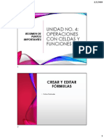 9.7 SEMANA 4 - EXCEL BÁSICO-Importante-UNIDAD No. 4 Operaciones Con Celdas y Funciones