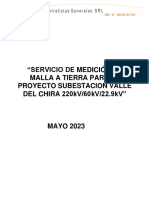 Informe Tecnico de La Medicion de Malla A Tierra - Dupiu - 2023