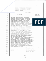 Stenographic Transcript record of the  8-22-11 Hearing of NYSSC Kings Index 6500-2011