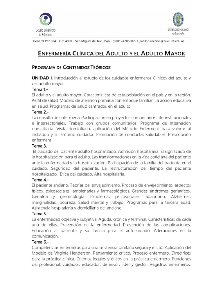 Cuidados de Enfermería en Adultos Mayores | PDF | Vejez | Enfermería
