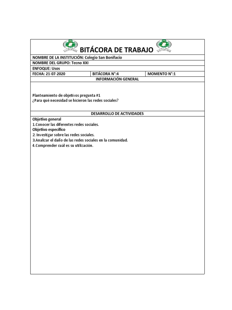 BITÁCORA DE TRABAJO AB Usos PDF