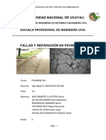 Falla y Reparación de Pavimento Flexible y Rígido