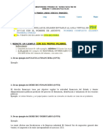 Primer Examen - Derecho Financiero - Unjbg-. 2022 Ii-Mg.. Martin Eduardo Gonzales Laguna