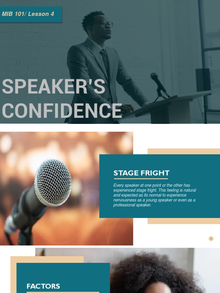 Building Speaker Confidence Skills | PDF | Business
