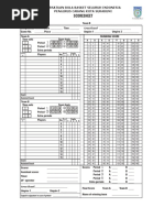 OFficial FIBA Scoresheet | PDF | Sports | Team Sports