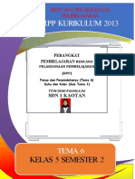 RPP Kelas 5 TEMA 6 ST 1 Lembar - Suprapto 1