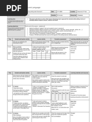 Lesson Plan ESL