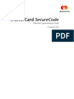 MasterCard SecureCode Merchant Implementation Guide 03 January 2014 Version