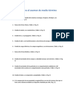 Guía para El Examen de Medio Término