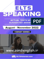 IELTS Speaking Actual Tests Aug Nov 2022