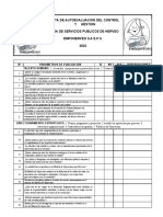 Encuenta Autoevaluacion de Control