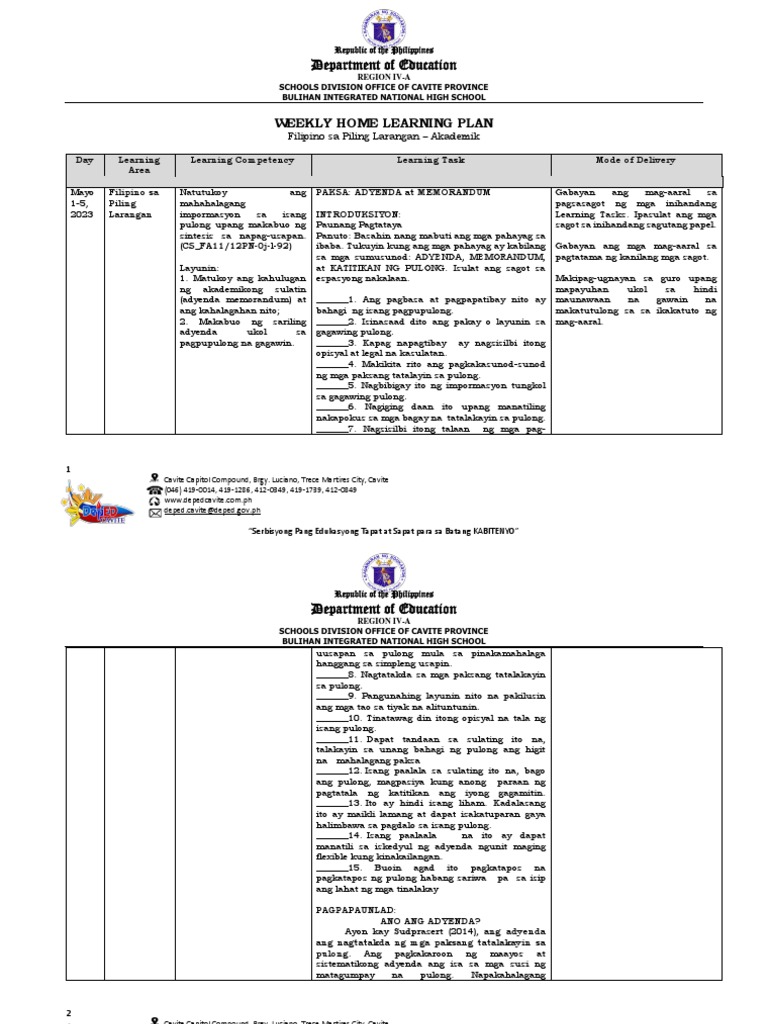WHLP Week 1 | PDF