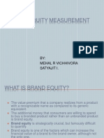 Brand Equity Measurement