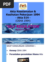 Akta Keselamatan Dan Kesihatan Perkerjaan 1994