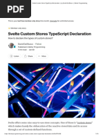 Svelte Custom Stores TypeScript Declaration - by David Dal Busco - Better Programming